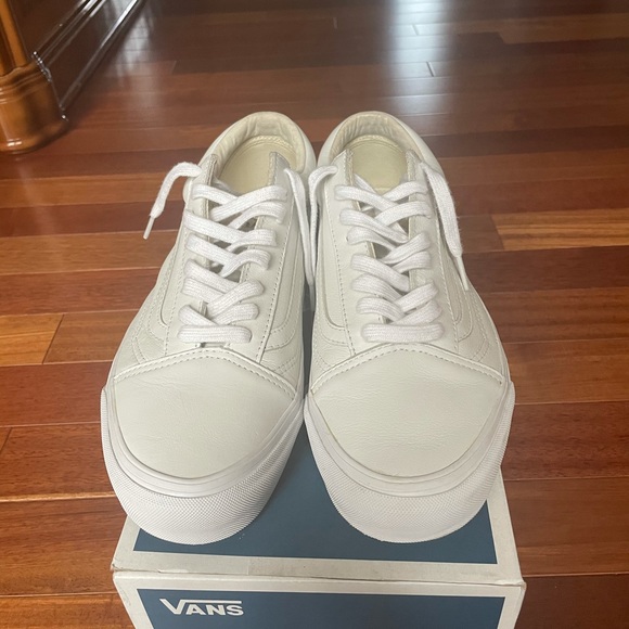 Vans old skool og lx white leather size 11 - Picture 2 of 7